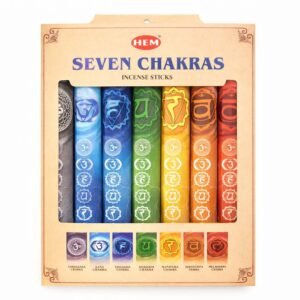 HEM Seven Chakras Räucherstäbchen-Set - 7 verschiedene Chakra-Mischungen