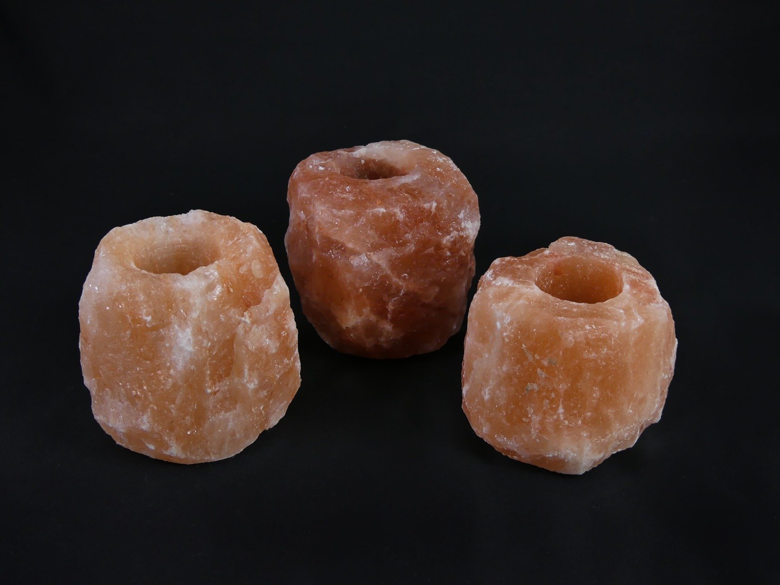 3x Stövchen / Teelichthalter Salzstein Himalaya - EXTRA GROSS 1-1,5kg 10x8cm