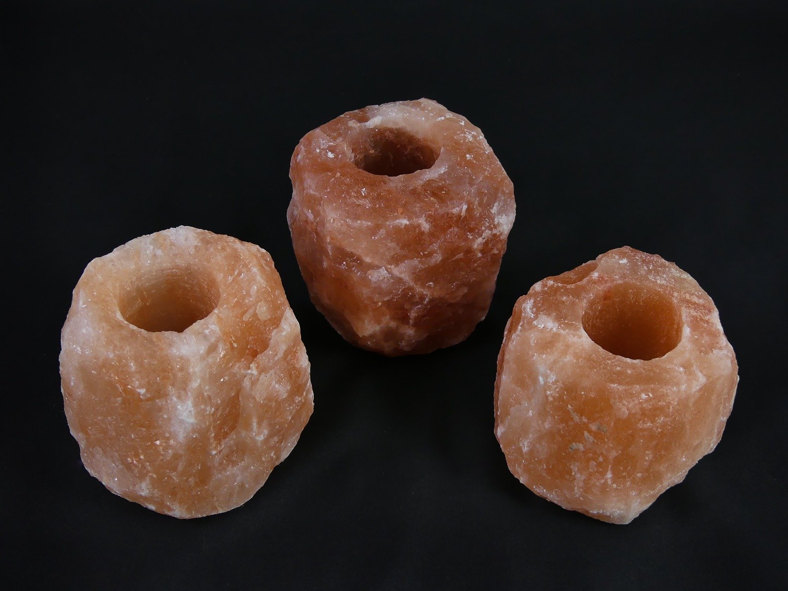 3x Stövchen / Teelichthalter Salzstein Himalaya - EXTRA GROSS 1-1,5kg 10x8cm – Bild 2