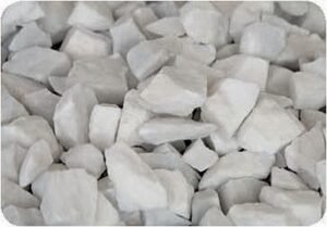 White Split Groß - Ziersplit - Kies - 30-40mm - Weiß - 10kg