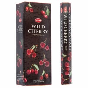 HEM Räucherstäbchen - Wild Cherry - Vorteilspackung / Sparbox (6 Packungen / 120 Stäbchen)