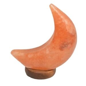 Salzlampe Mond - Orange - Mit Ein-/Ausschalter - LED-Lämpchen